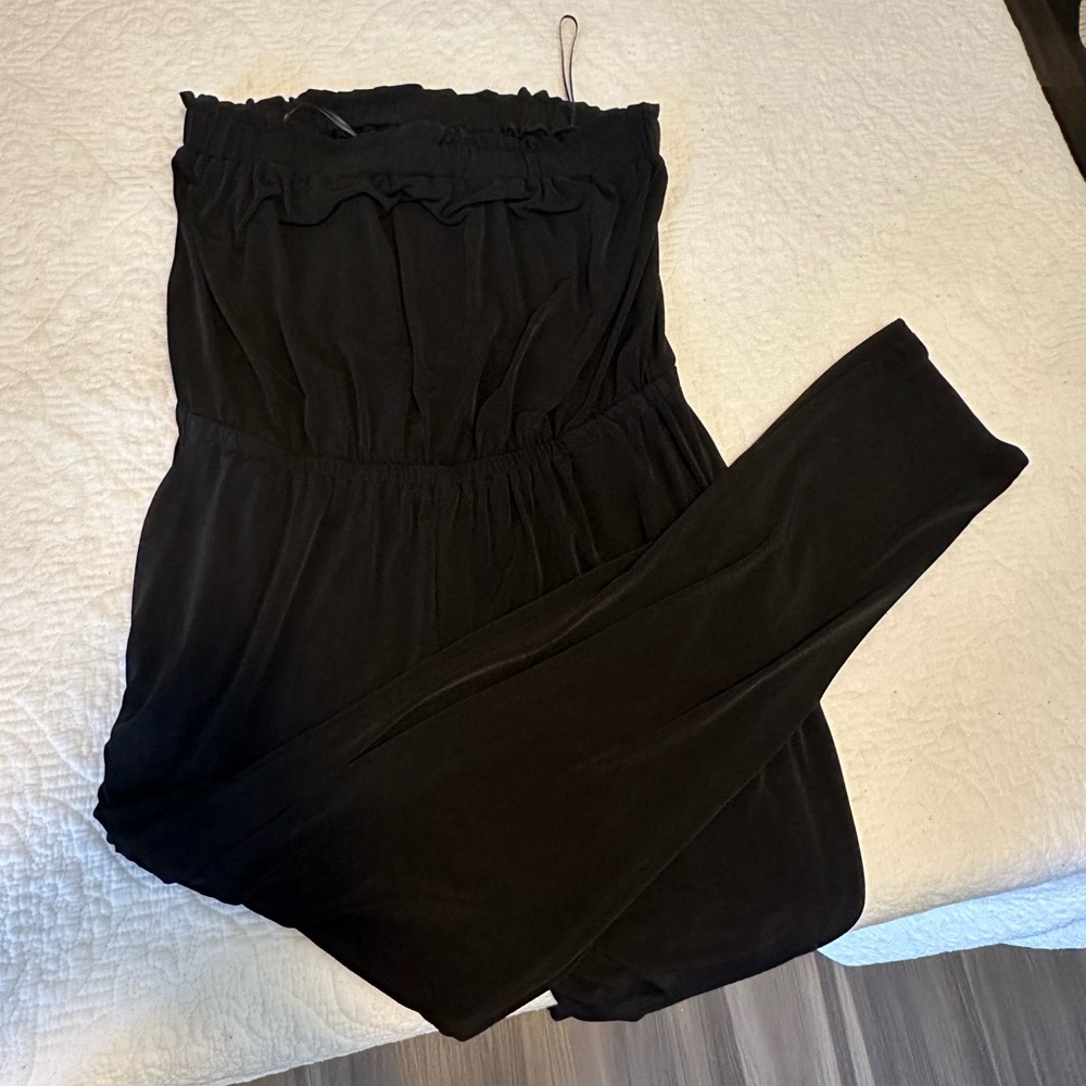 1.State black jumpsuit size M
